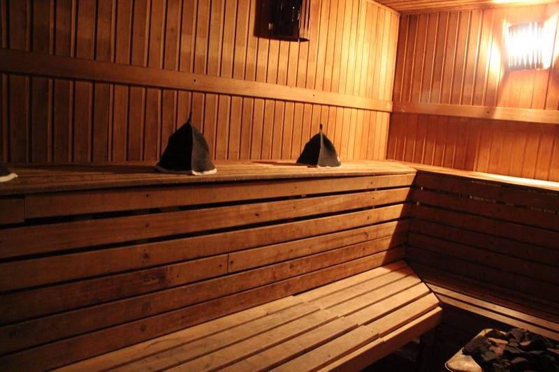 вход в сауну
